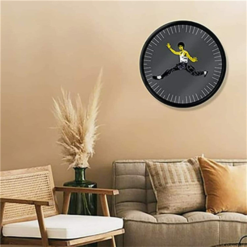 Bruce Lee Kung Fu Wall Clock